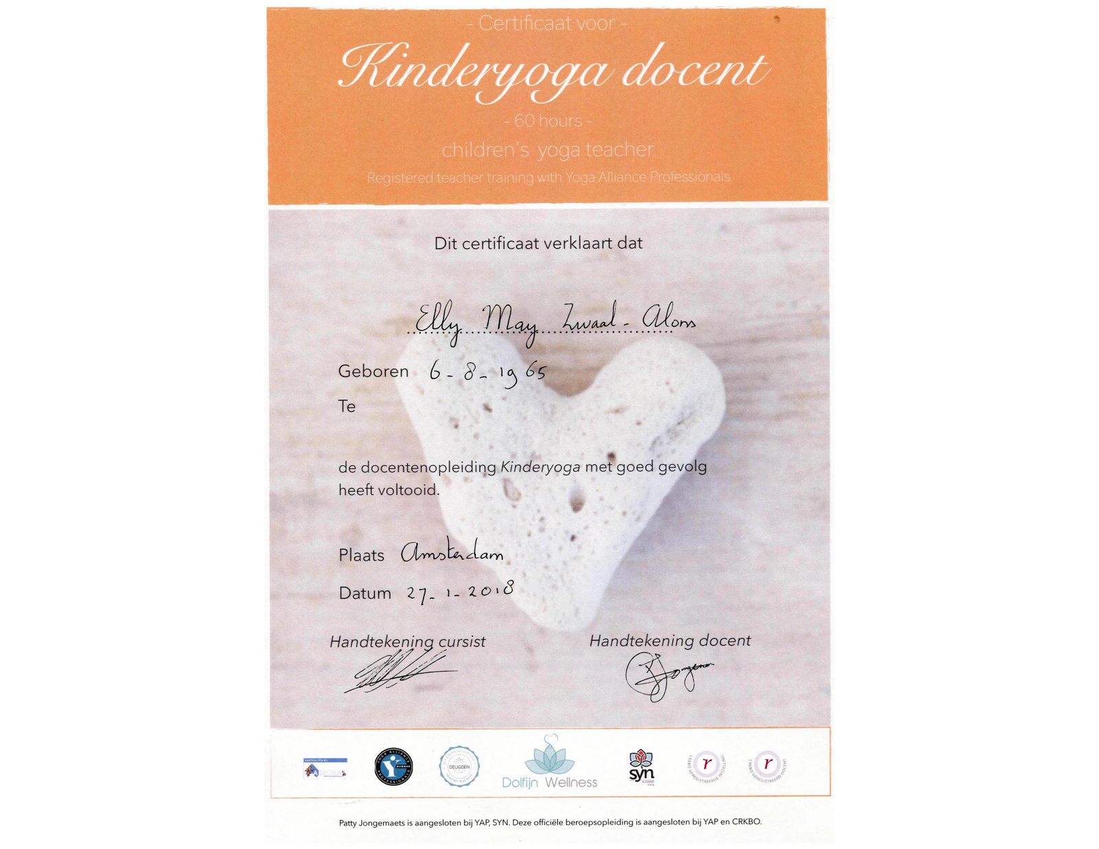 Diploma Kinderyogadocent